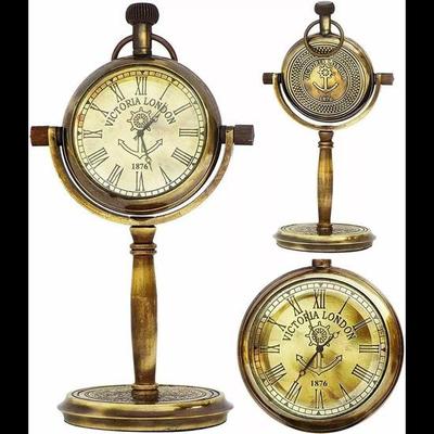 Tischuhr/Nautische Maritime Büro-Tischuhr/Personalisierte Uhr als Geschenk/Geburtstagsgeschenk, Ruhestandsgeschenk, Jubiläumsgeschenk