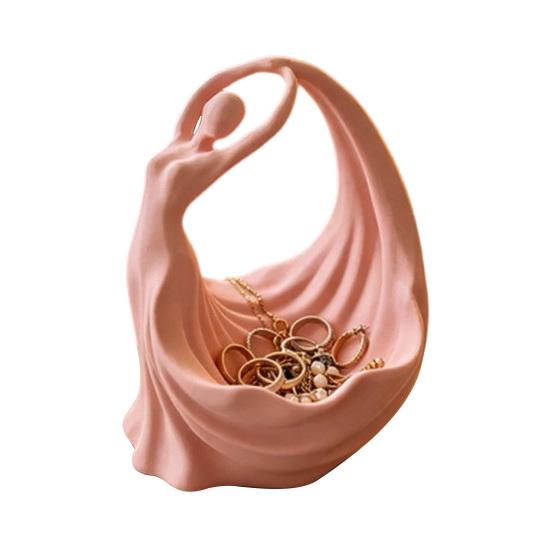 Ballet Dancer Jewelry Tray, 3D Printed Ring Holder for Dresser, Cute Ballerina Trinket Dish for Earrings, Gift for Women