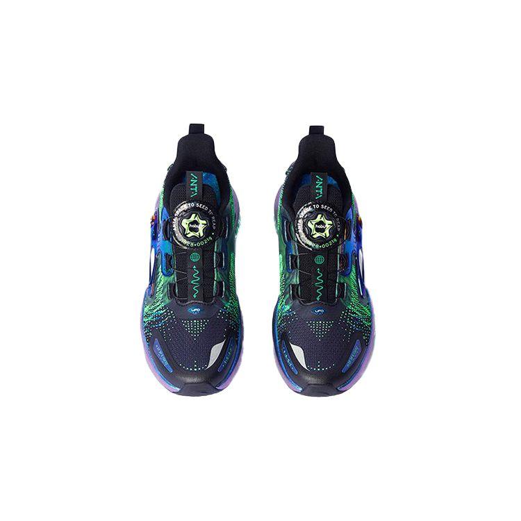 Anta Kids UFO 4.0 Eye Of Heaven Cushioning Night Light Non-Slip Shock Absorbing Wear-Resistant Breathable Low-Top Running Shoes 312235588R-1