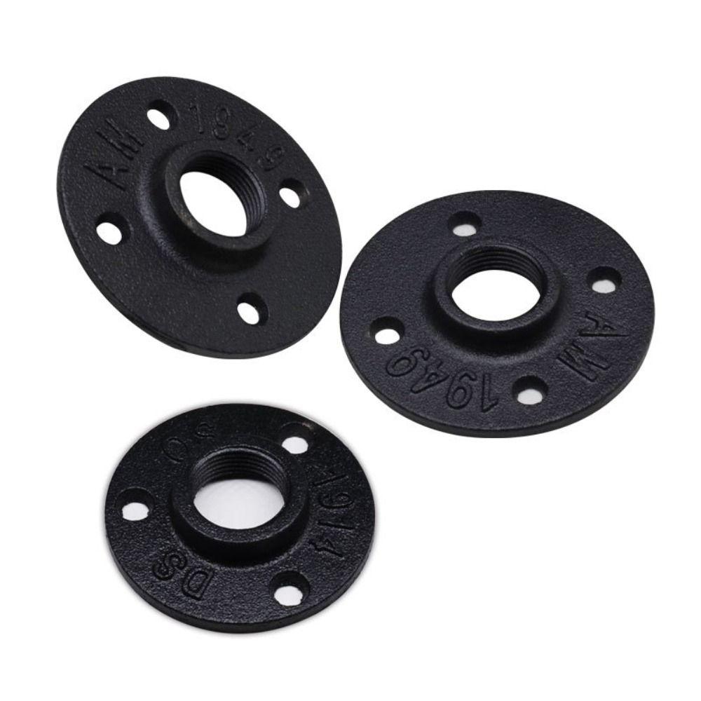 With Threaded Hole Floor Flange Black Flange Plate New Iron Pipe Flange  Home