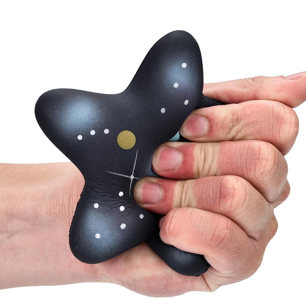 Star Shape Slow Rising PU Stress Toy for Squeezing Hand Exercise and Relaxation Suitable for Home Office School Use