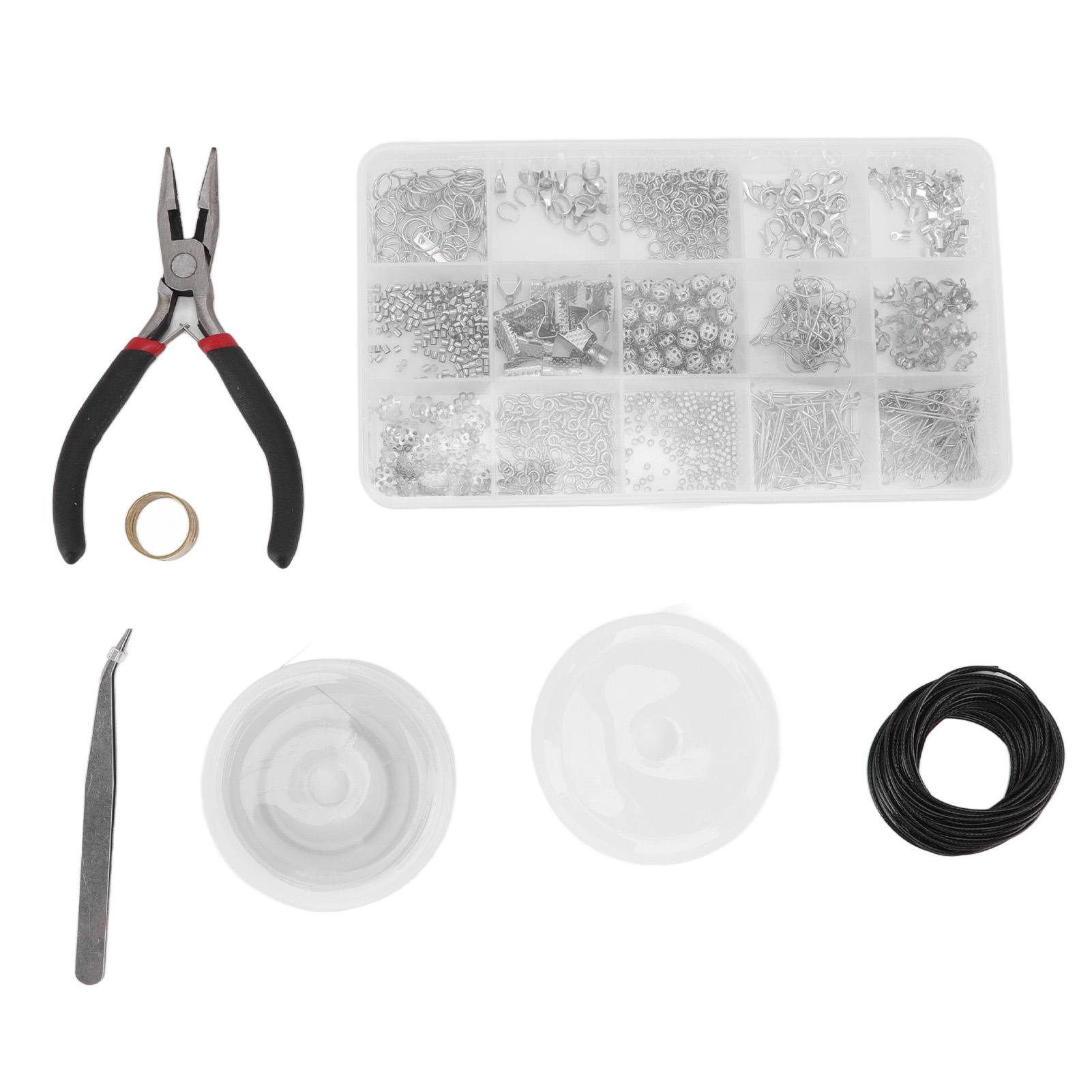 

Jewelery Craft Set Transparent Box Jewelery Suppliy Kite Accessories Lobster Clasp for Jewelry Making