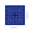 Fashion Woman 70x70cm Bandana Hairband with Punk Style Cashew Flower Pattern