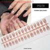 Wearable Manicure DIY Nail Charm Nail Art Manicure Decoration 30Pcs Solid Color Gradient False Nails Wearing Armor