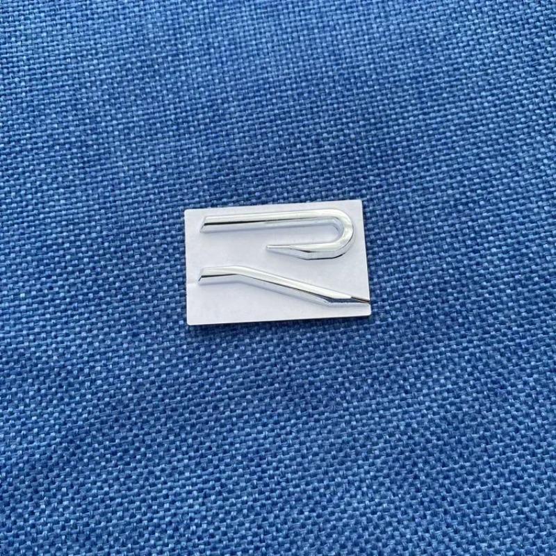 1Pc R Metal Car Front Grille Emblem Stickers Rear Trunk Side Badge Decals For Golf 8 R LINE Beetle Passat Tiguan Jetta