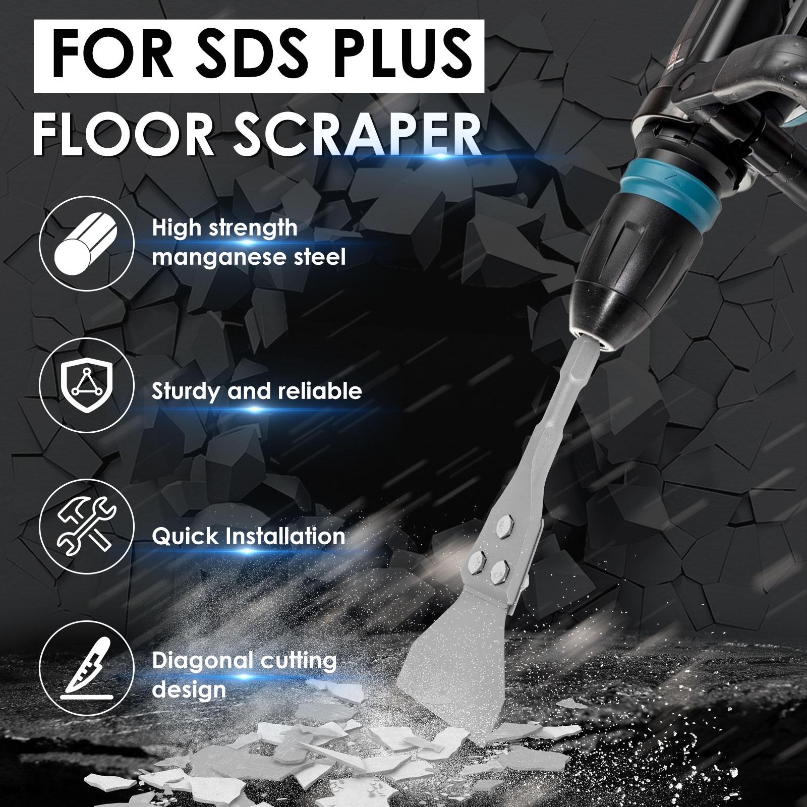 

Manganese Steel Floor Scraper Chisel Bit Ergonomic Angled Working End Mortar Removal Chisel Bit for Vinyl Flooring VCT Tile bevel