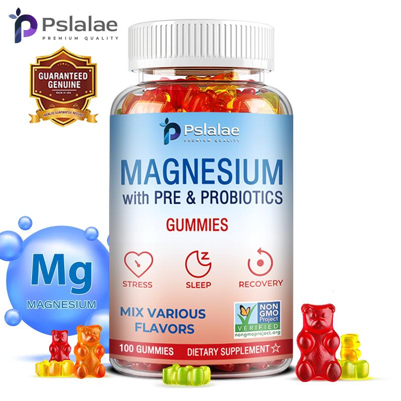 Magnesium-Gummis - Schlafunterstützung, Stressabbau - mit Präbiotika & Probiotika