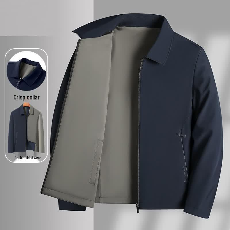 Romon Men's Reversible Casual Business Jacket