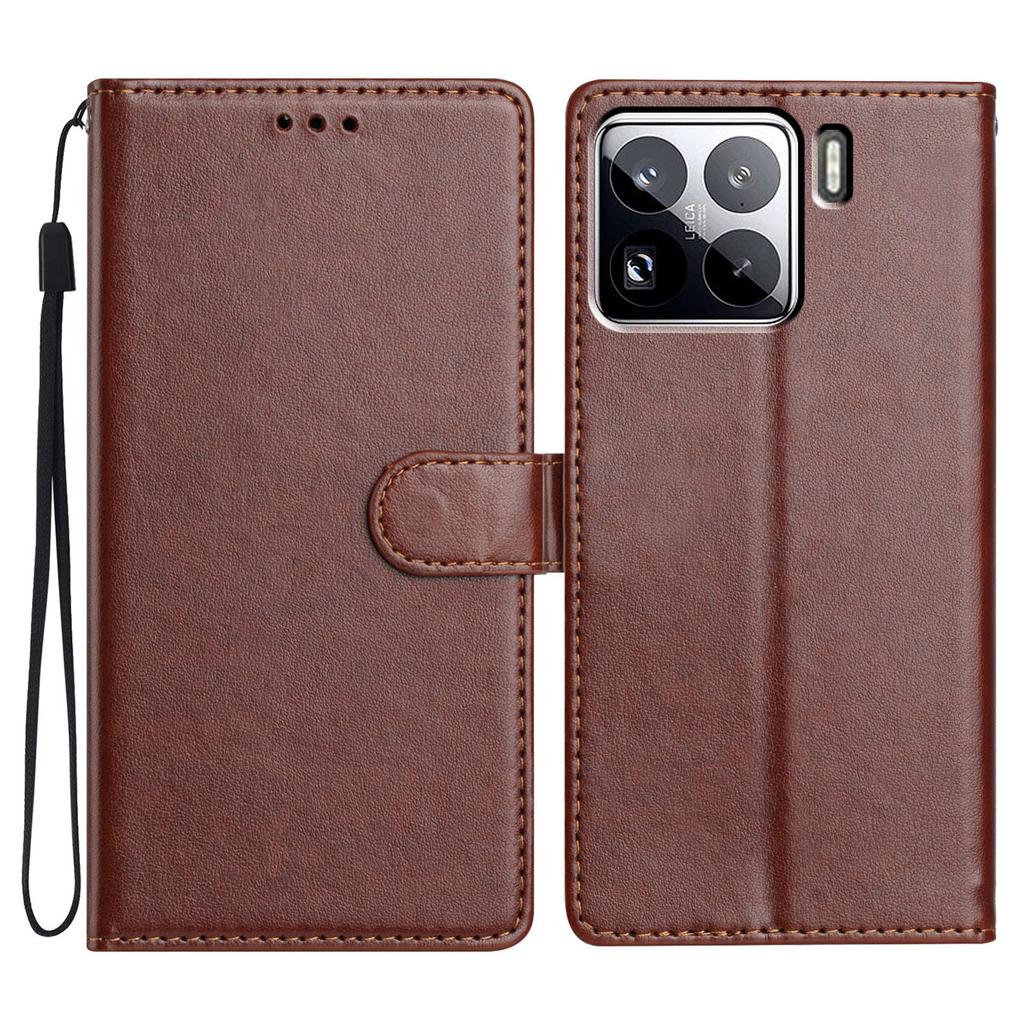 For Xiaomi 15 Pro Leather Case Wallet Stand Phone Cover with Handy Strap