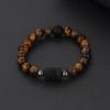 Pulsera con Colgantes de Constelaciones de los 12 Signos del Zodiaco para Hombre Mujer Multicapa Pulsera de Ojo de Tigre Regalo de Amistad Sagitario Acuario Leo