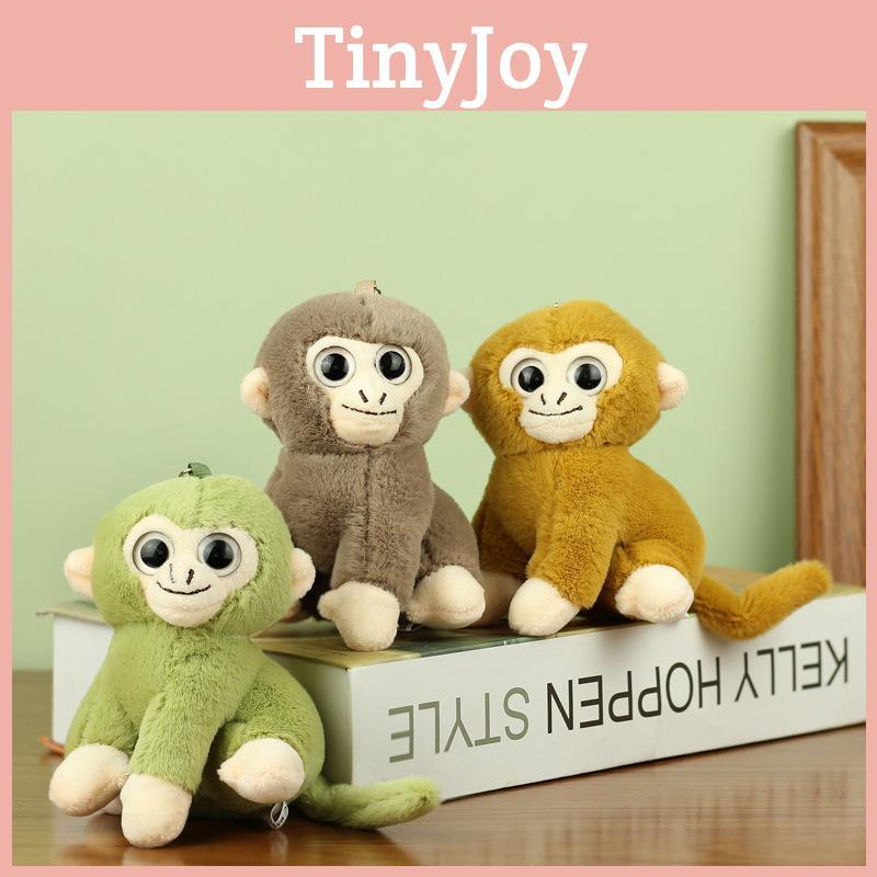 Adorable Small Plush Monkey Toy Soft Golden Snub-nosed Monkey Stuffed Animal Keychain Monkey Decoration For Kids Gift