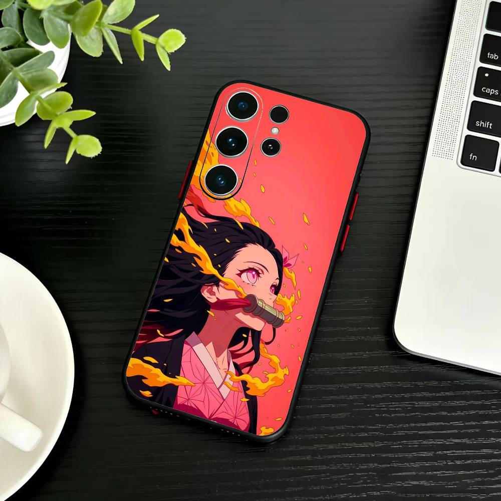 Nezuko P-Kamado Phone Case For Samsung S26,S25,S24,S23,S22,S21,S20,Plus,Fe,Lite,Others Black Cover