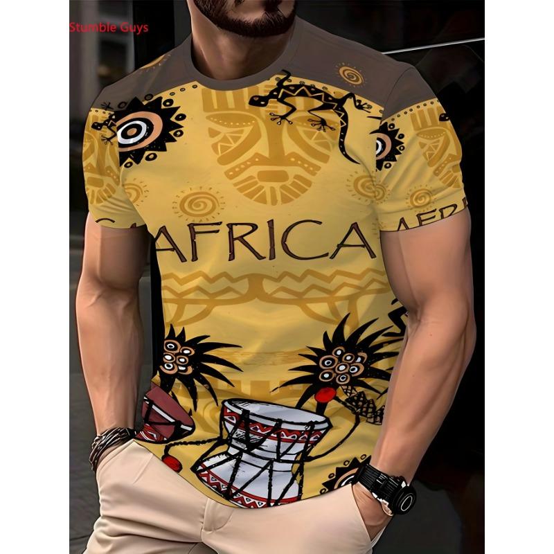 Summer casual printed men s T-shirt 2XS