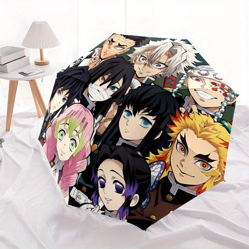 

1pc Demon Slayer Anime Characters Automatic Opening and Closing Umbrella - Lightweight 3-Fold Design, Suitable for Fans, Travel, Daily Use,