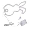   Neon Light Battery Operated Bunny LED Neon Sign Easter Decoration for Bedroom Dorm Easter Party Bar