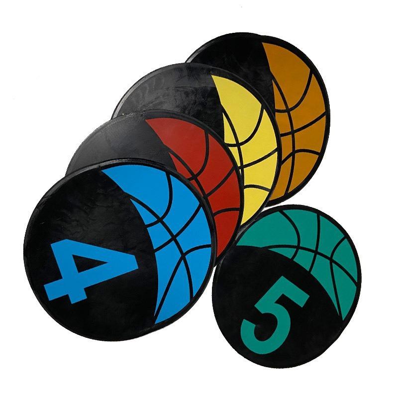 Digital Basketball Training Mark Disc - Round Flat Mat