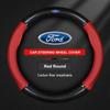 CIMF6 Ford ST Mondeo F150 Fusion Mustang EXPLORER ESCAPE EDGE Fiesta Focus Kuga Ranger Car Carbon Fiber Ventilate Steering Wheel Cover