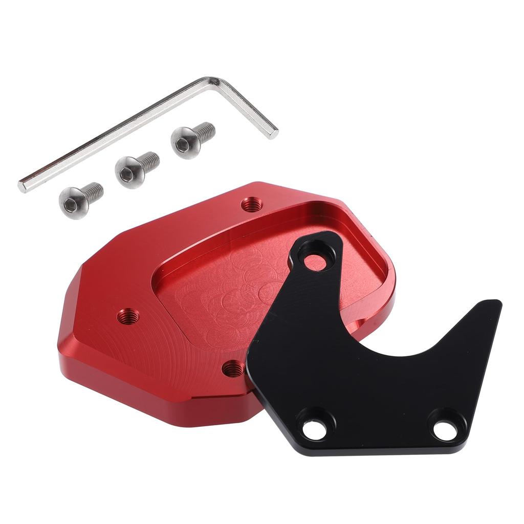 uxcell Motorcycle Kickstand Plate Pad Aluminum Alloy Compatible with Honda
