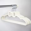 Heart-Shaped Non-Slip Clothes Hanger - Cute Pink Bow Design, Seamless for Wet & Dry Use