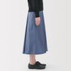 MUJI Women's Quick-Drying Broad Flare Skirt, BE1VAA5S, Smoky Blue, Size S