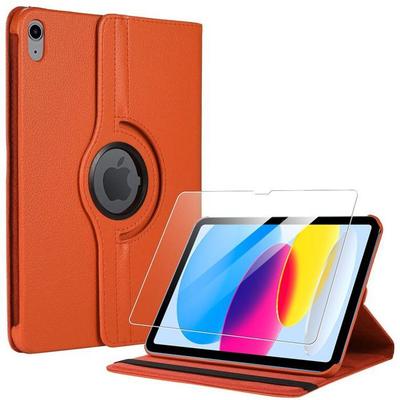 Case + Tempered Glass - BOOLING - for iPad A16 (11 ") - 360° Rotatable - Orange - Optimal Protection
