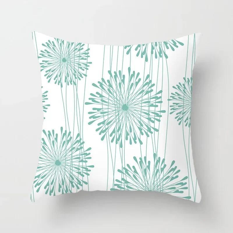 Modern Geometric Print Pillowcase Sofa Lumbar Pillowcase Mint Green Pillowcase Home Decoration Cushion Cover
