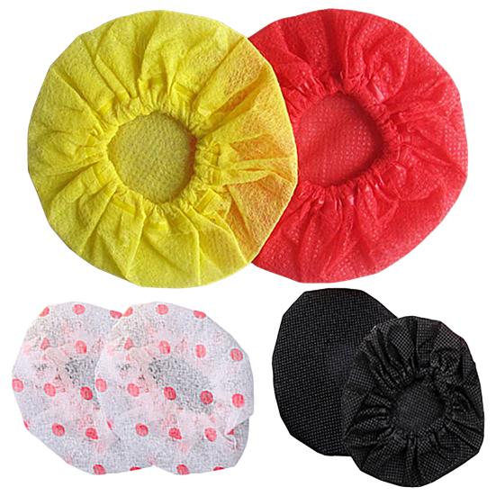 100Pcs Microphone Cover Anti-slip Karaoke Non-woven Disposable Windscreen Handheld Cap Pad for Recording