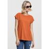 T-shirt femme - Urban Classic - Extended - Orange - Manches longues - Col classique