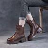 Stivali Martin stivaletti stile britannico autunno e inverno con plateau suola spessa caldi stivali da cavaliere