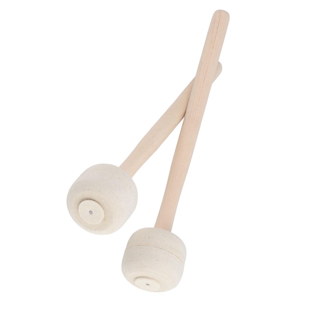 2Pcs Drum Stick Hohe Qualität Wolle Holz Griff Precussion Instrument Zubehör