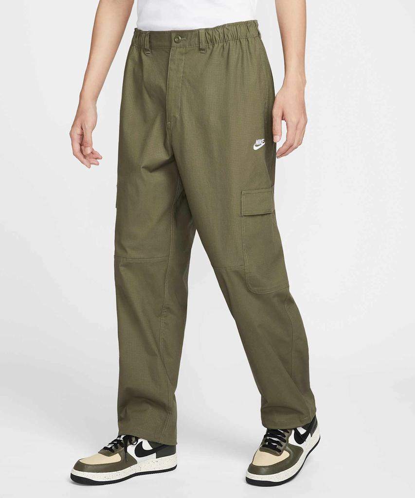 NIKE Sportswear Club Woven Cargo Pants M - Medium Olive:White / Hv1434-222