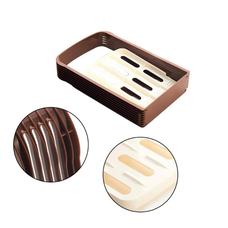Plastik Katlanır Tost Dilimleyici Pasta Dim Sum Kesici Ev Tipi Ekmek Pişirme Yardımcı Dilimleyici Ekmek Dilimleyici Mutfak Pişirme Aleti Yeni
