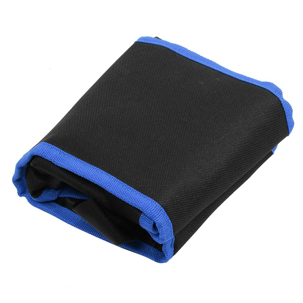 56x16cm Multifunctional Garden Tool Waist Bag Electrician Tools with Multiple Pockets(Black Red )