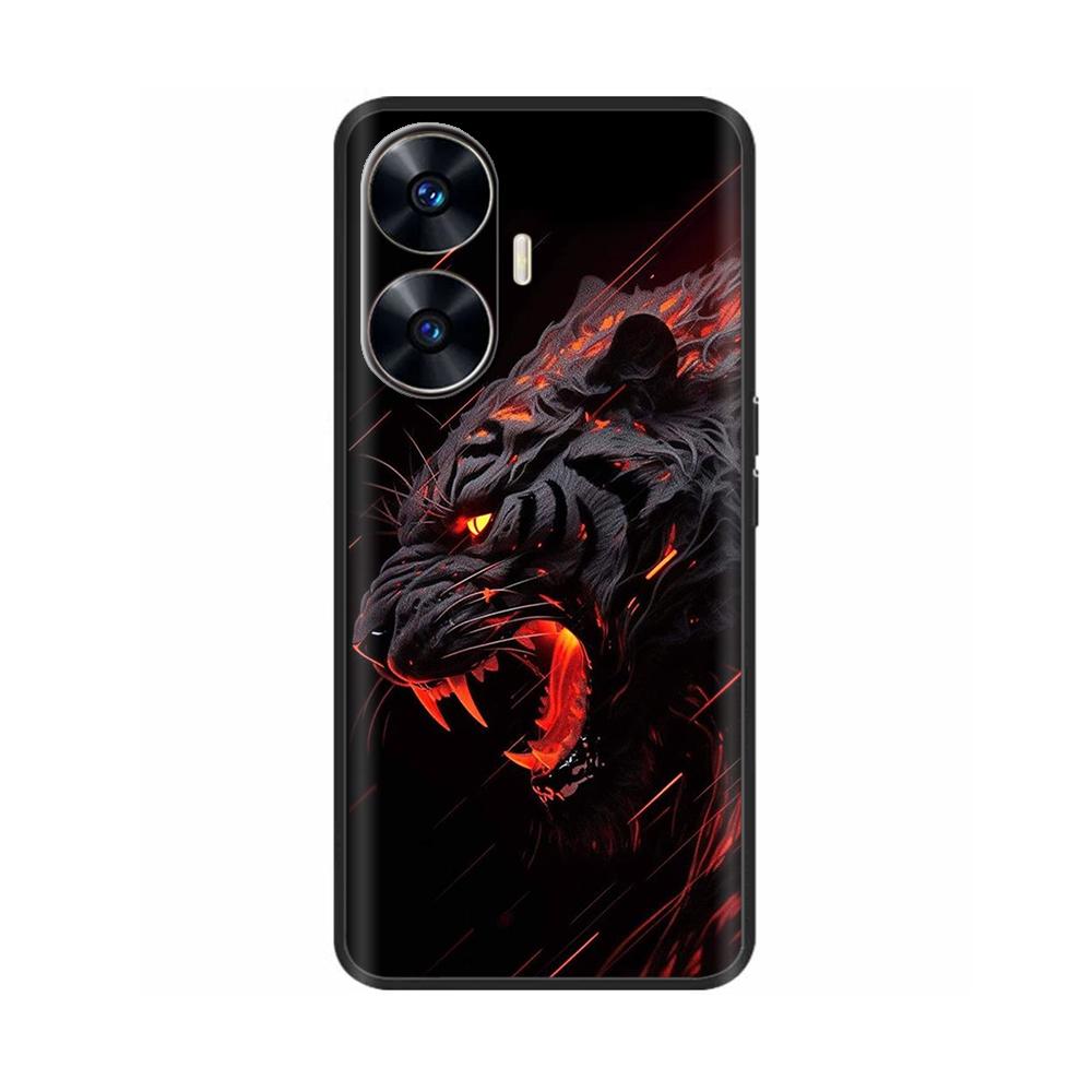Θήκη Κινητού Για Realme C55 Μόδα Μαλακή Υγρή Σιλικόνη Πλήρης Προστασία Πίσω Κάλυμμα Για Realme Narzo N55 Θήκη C 55 RMX3710 Fundas