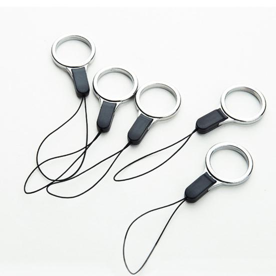 2 Stück Kunststoff Fingerriemen Universal Kordel Ring Lanyard Zubehör für Schlüssel Telefon