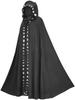 Medieval Renaissance Lace Hooded Cape Cloak for Halloween COS Costume