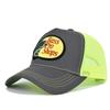 Cappellino a Rete con Visiera Curva e Ricamo a Punto Croce - Cappello da Sole Estivo
