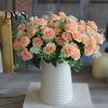 Ornamental 1 Bouquet Simulation Rose No Watering Vivid Bright Color Artificial Flowers Home Beautification
