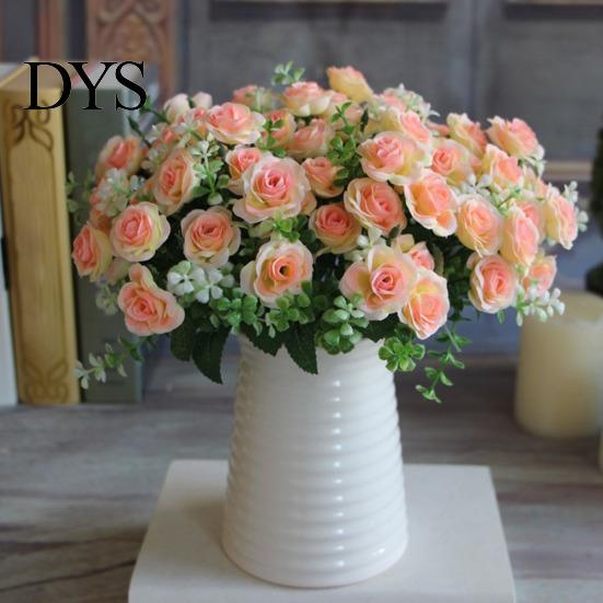 Ornamental 1 Bouquet Simulation Rose No Watering Vivid Bright Color Artificial Flowers Home Beautification