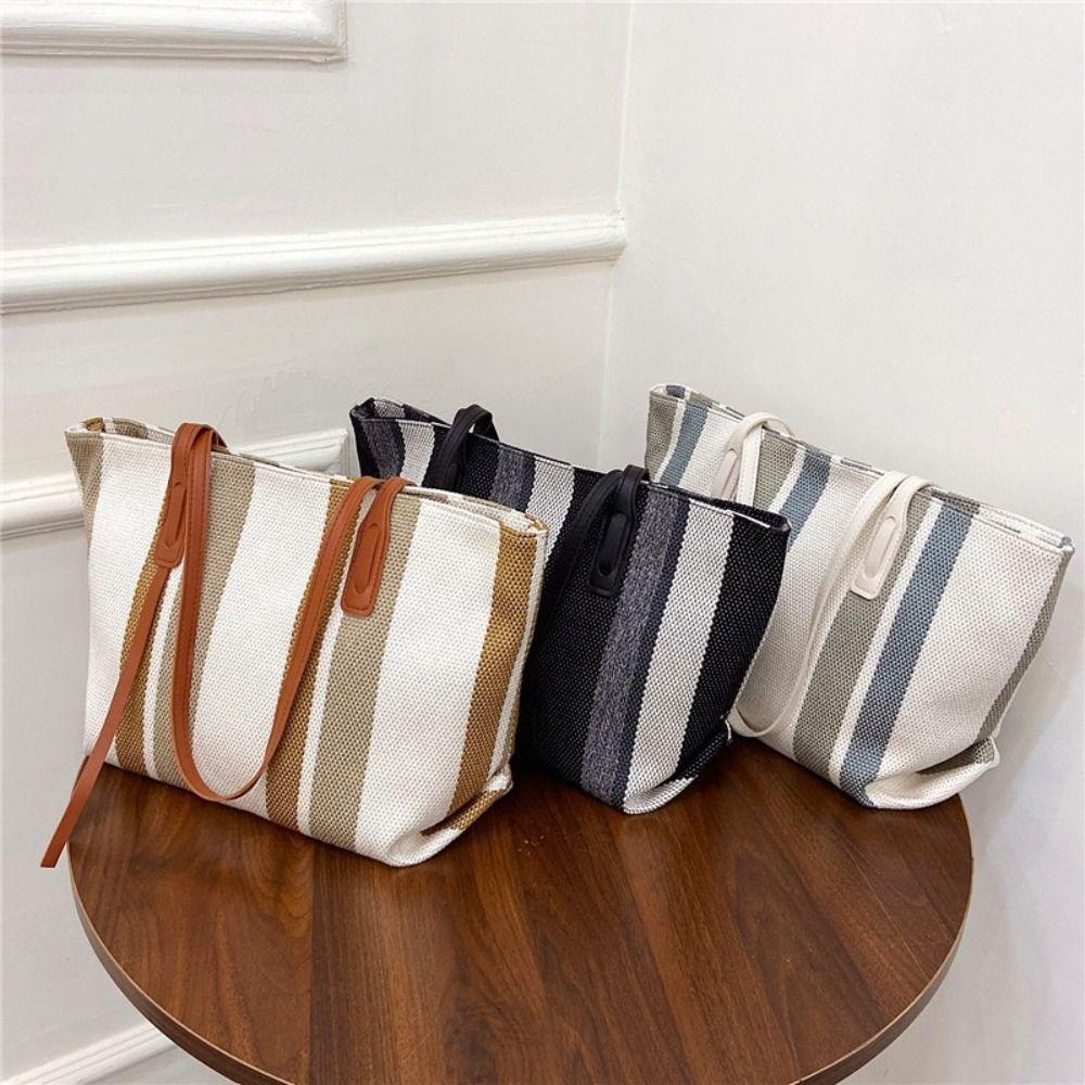Eco-friendly Canvas Cloth Bags Lightweight Tote Bag Durable Shoulder Bag Female Use