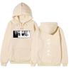 Attack On Titan Levi Ackerman Hoodie Unisex Fleece Sweatshirt Front Manga Eyes Print, Back Japanese Text, Autumn Winter Casual Pullover