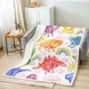 Colorful Dinosaur Blanket Soft Fleece Throw Kids Room Decor Baby Gift Cartoon Animal Design Home Decoration