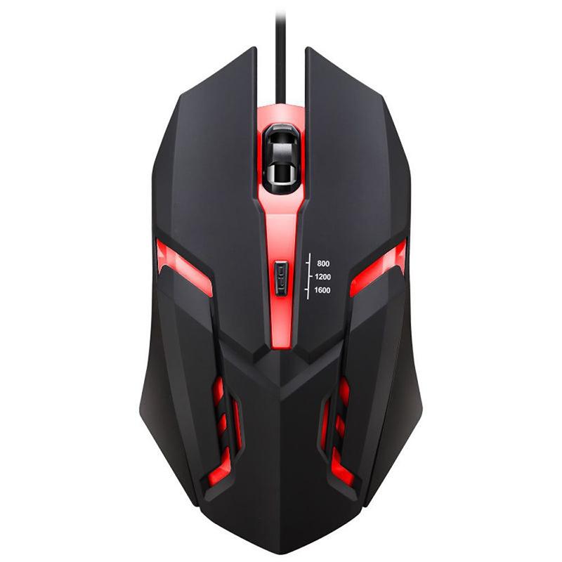 Esports Gaming Mouse, Wired, Cool Light, Usb Computer Interface, Business Office, Black And White, Multiple Types To Choose From
