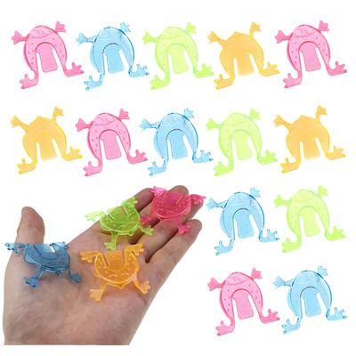 20/40/50pcs Jumping Frogs Party Leisure Games Bounce Stress Relief Toys Transparent Mini Frog Party Gathering Birthday Gifts TMZ