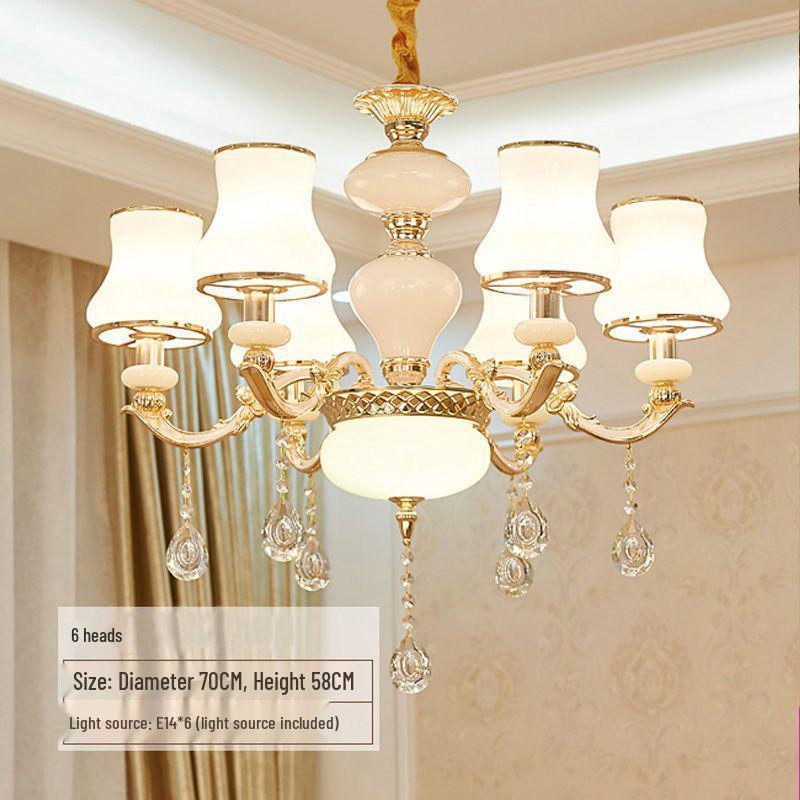 Modern European LED Crystal Chandelier for Living Room, Bedroom, Dining & Hall