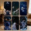 Sci-Fi Astronaut Parinted Phone Case For Samsung S25,S24,S21,S22,S23,S30,Ultra,S20,Plus,Fe,Note,5G Black Cover