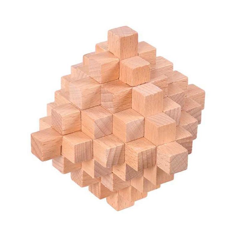 Wooden Brain Teaser Puzzles For Kids Adults Educational Toys IQ Challenge Pineapple Removing Assembling Intellectual Gifts