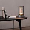 Cordless LED Touch Desk Lamp,2600mAh Battery Powered Crystal Lantern Lamp,3-Colour Dimmable Bedside Lamp,Small Desk Lamp for Restaurant Bedroom Bar