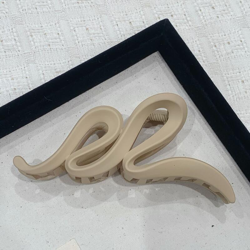 Pinces à Cheveux Vague Couleur Unie Mode pour Femmes Pince à Cheveux Dépolie Haute Qualité Accessoires Cheveux Quotidien Cadeau pour Filles