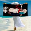 Custom Name Ultra-Soft Beach Towel with Harley Quinn Theme,Ideal for Pool - Camping, Diving - Perfect Travel Essential, Vibrant Beach Towel.